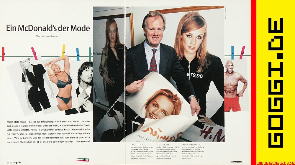 H&M / Hennes und Mauritz, Stefan Persson, Lauren Hutton, ZEITmagazin, © Goggi Strauss