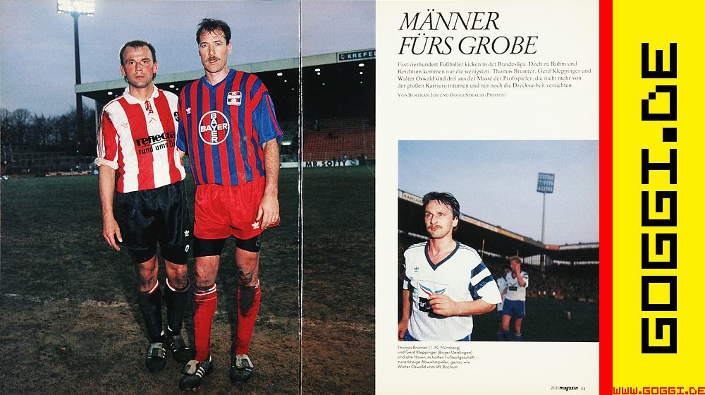 Thomas Brunner, Gerd Kleppinger, Walther Oswald, Bundesligafussballer im ZEITmagazin, © Goggi Strauss