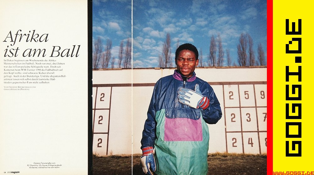 Ojokojo Torunarigha, Afrikanische Fußballer Bundesliga,  ZEITmagazin, © Goggi Strauss