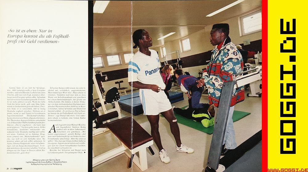 Anthony Baffoe, Sammy Sané, Afrikanische Fußballer Bundesliga,  ZEITmagazin, © Goggi Strauss